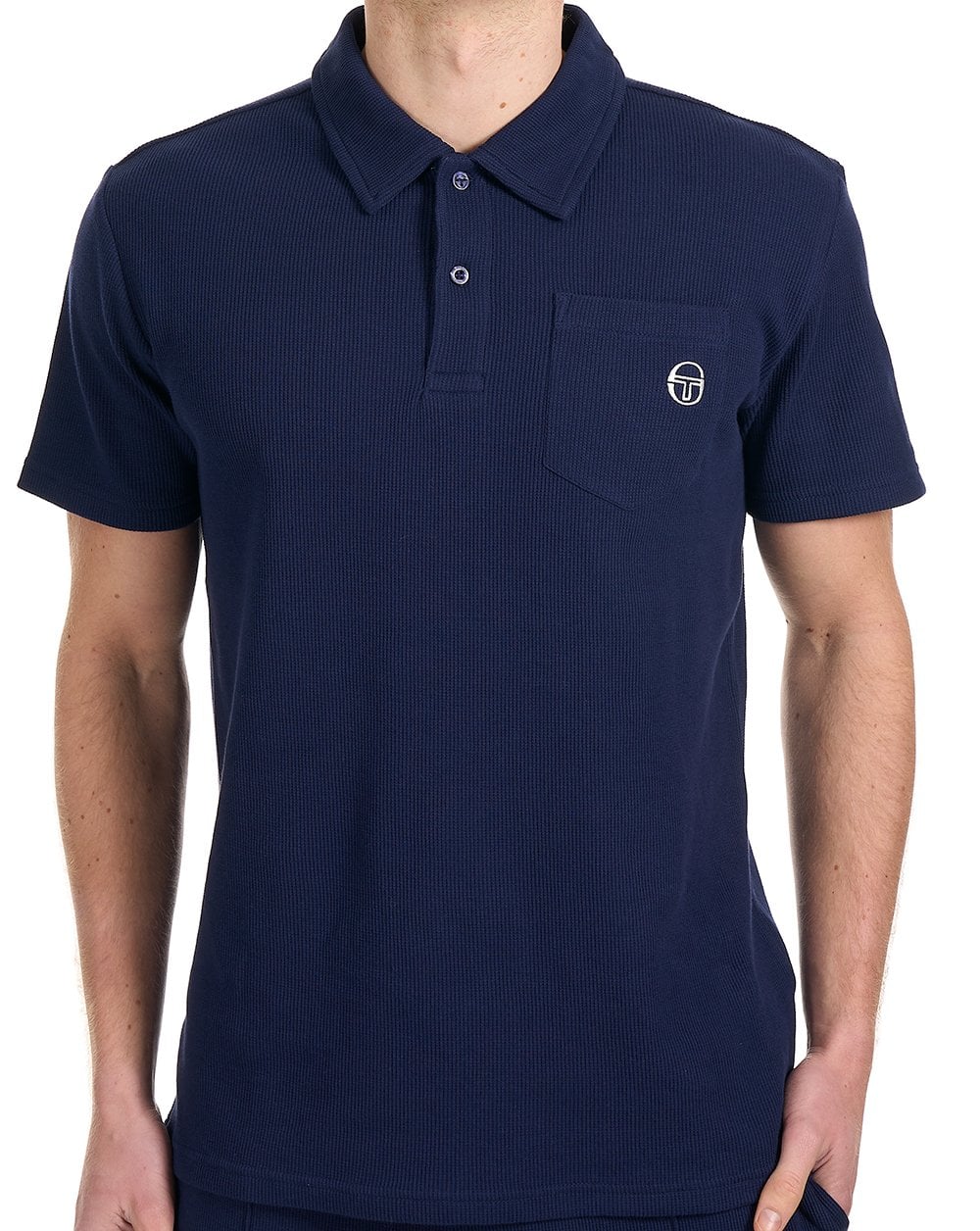 Sergio Tacchini Pitch Pocket Polo Navy Blue