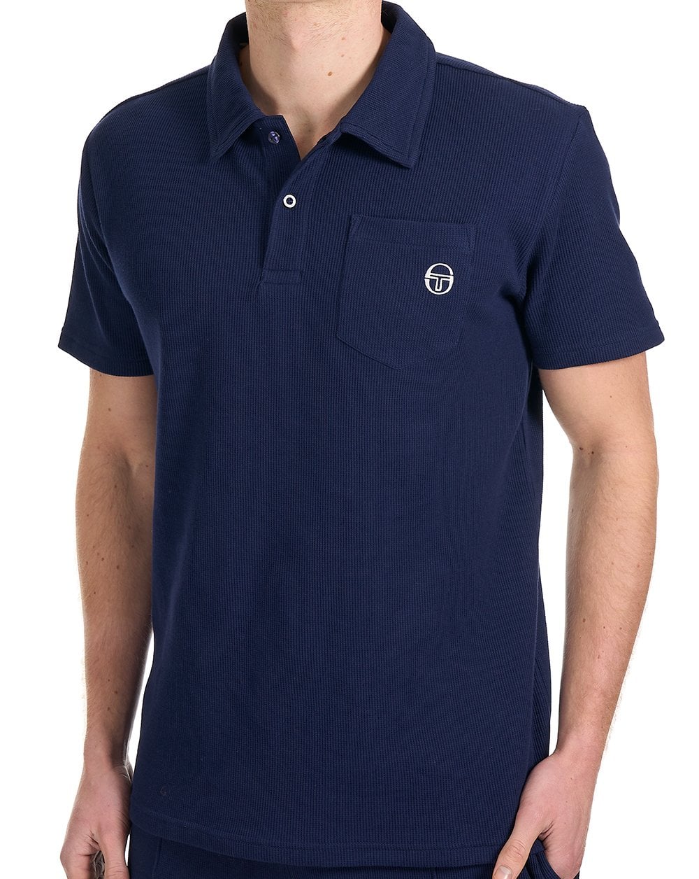 Sergio Tacchini Pitch Pocket Polo Navy Blue