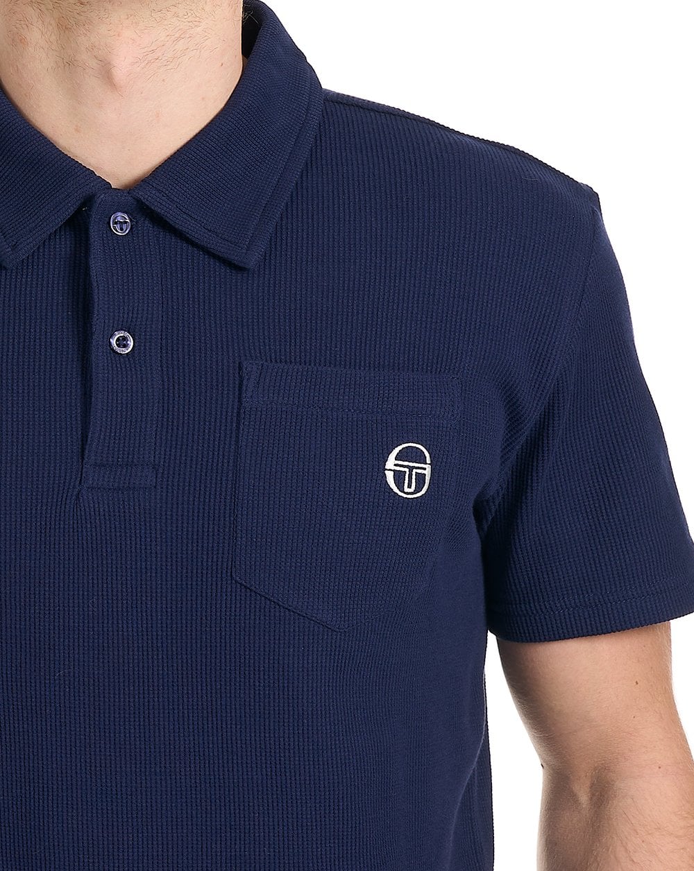 Sergio Tacchini Pitch Pocket Polo Navy Blue