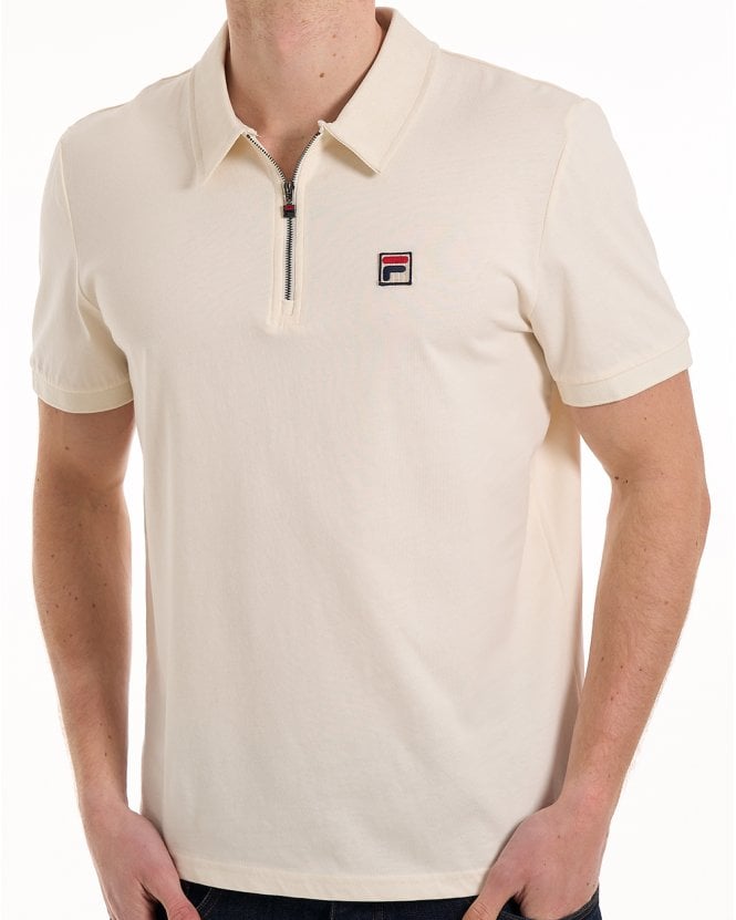 Fila Vintage Ettore Zip Polo Gardenia