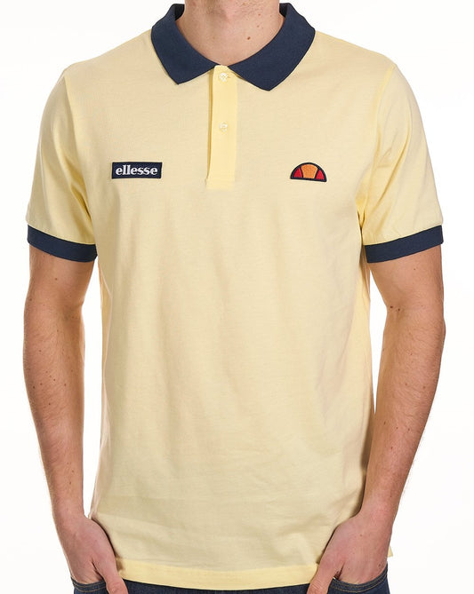 Ellesse Lessepsia Polo Shirt Light Yellow / Navy