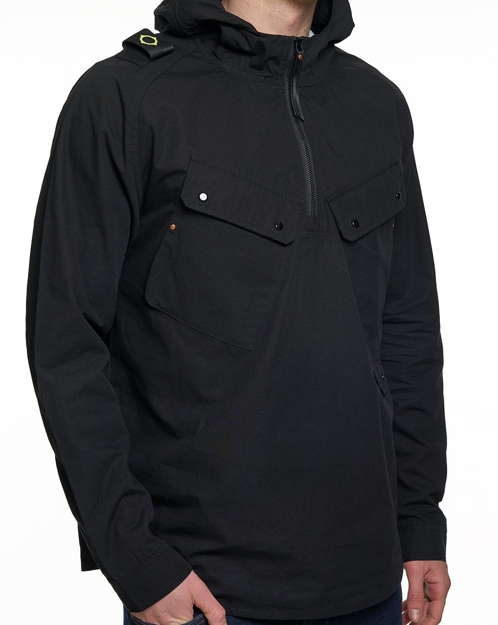 MA.STRUM Receptor Smock Jet Black