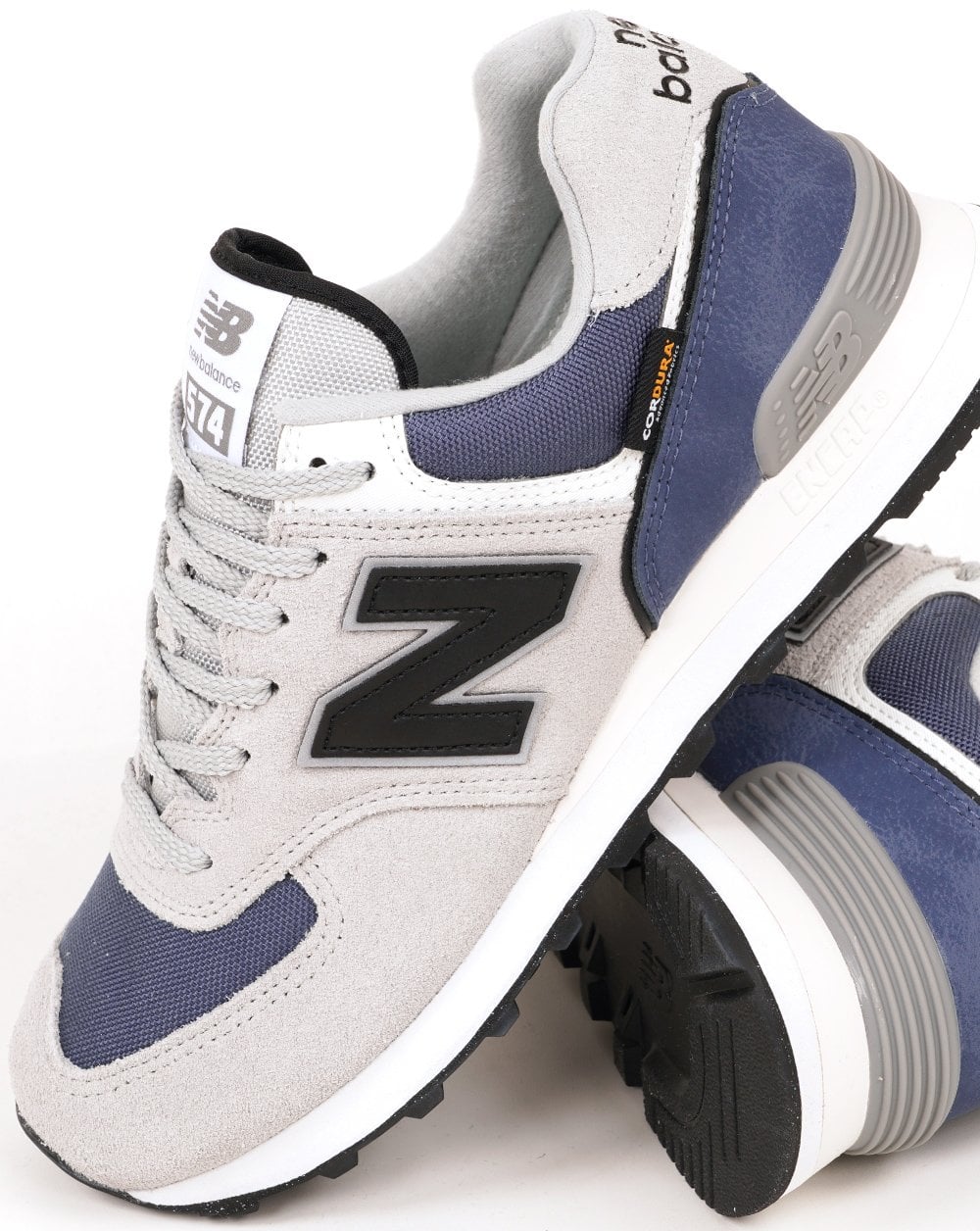 New Balance 574 Trainers Linen/Navy/Grey