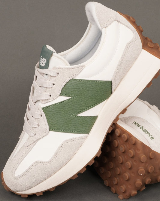 New Balance 327 Trainers White/Green