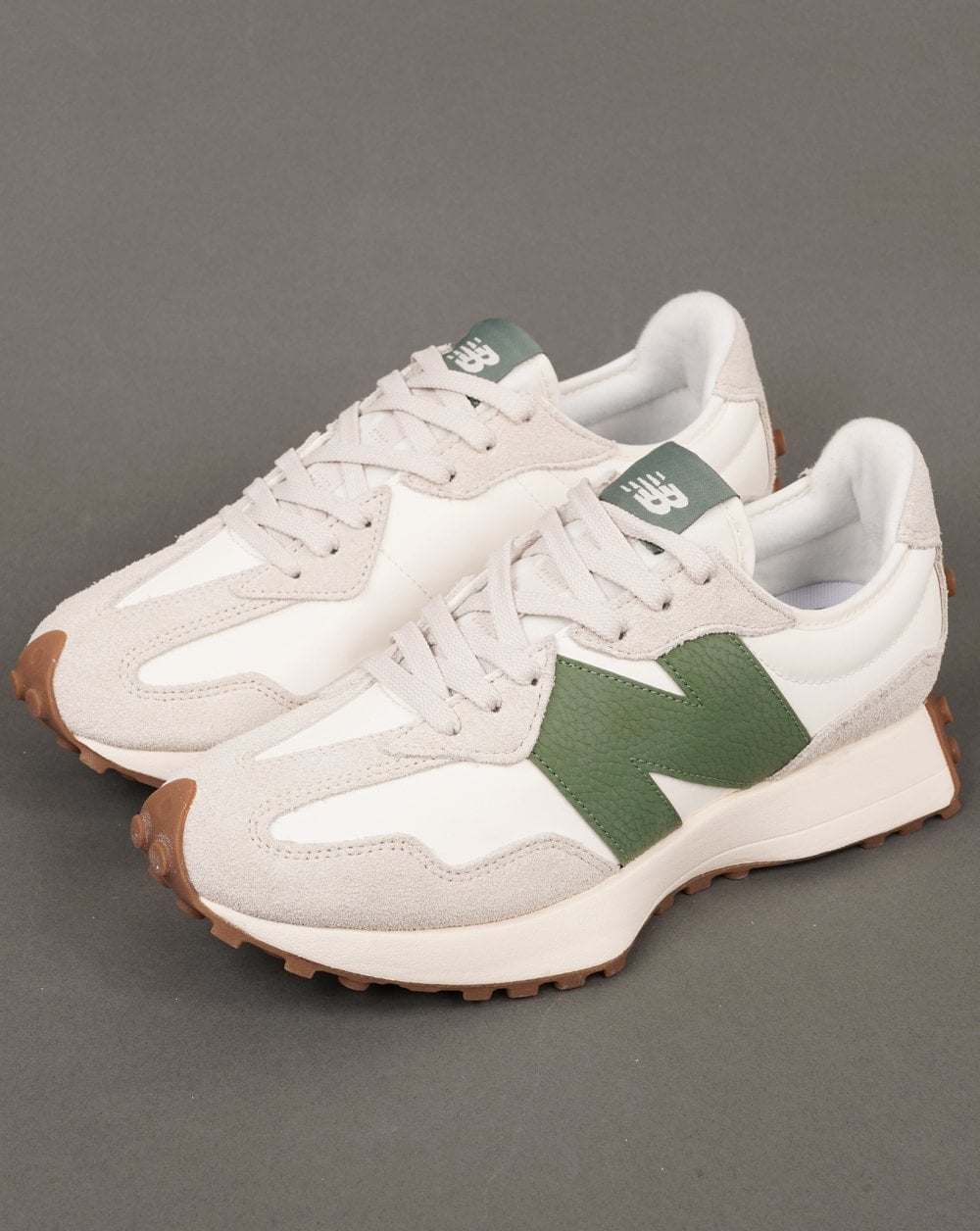 New Balance 327 Trainers White/Green