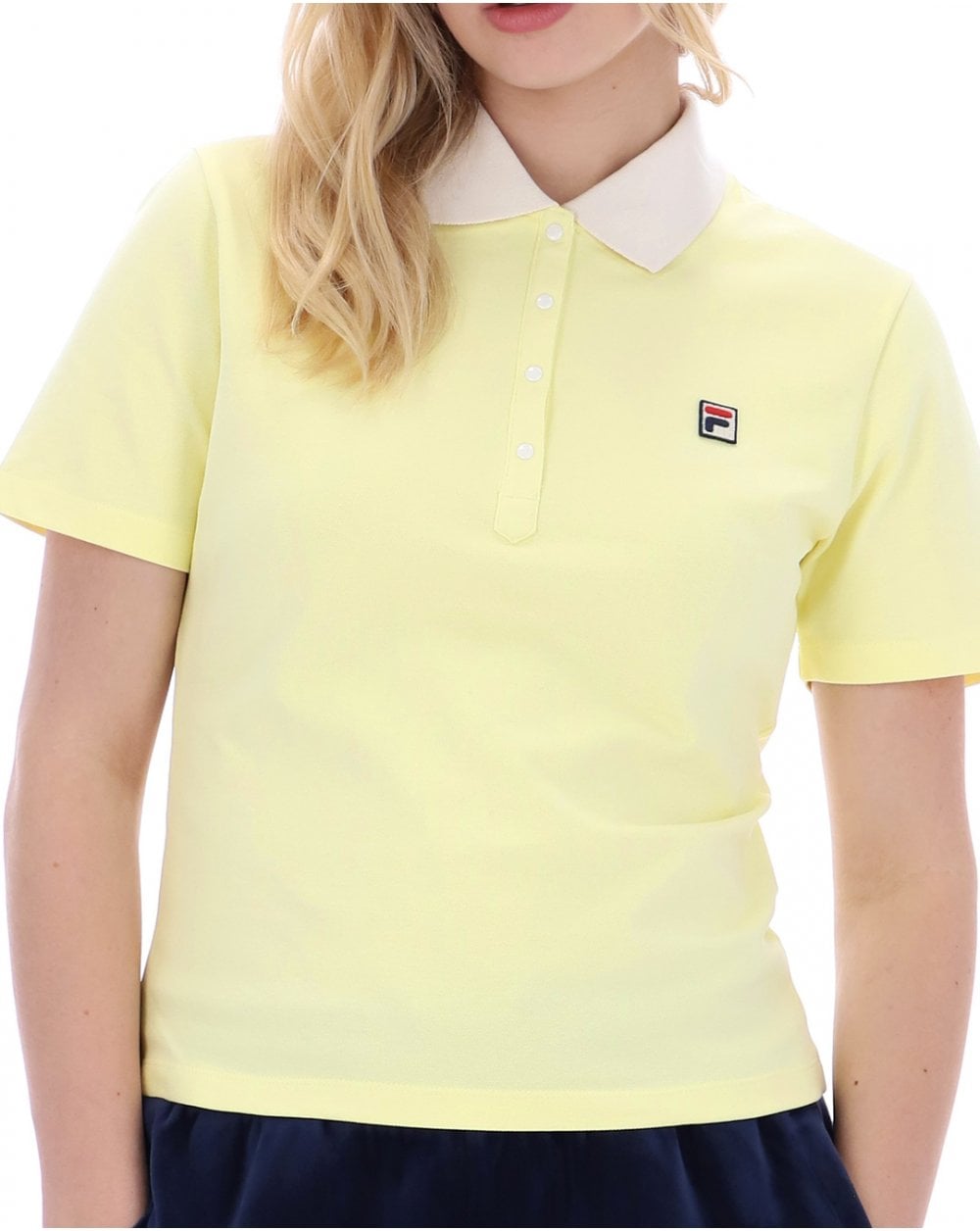 Fila Vintage Juno Fitted Polo Wax Yellow