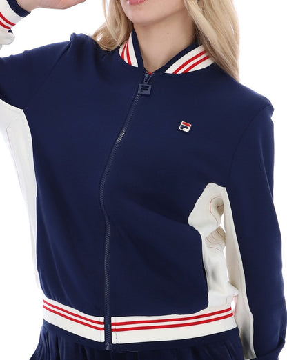 Fila Vintage Silvana Track Top Navy/Gardenia/Red