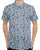 Gabicci Vintage Callum Pattern SS Shirt Delft Blue