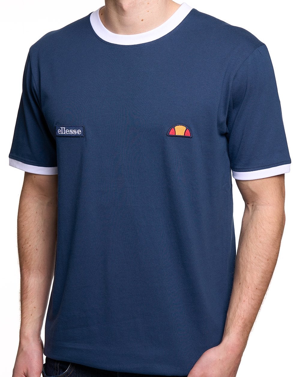 Ellesse Ringetto T Shirt Navy / White