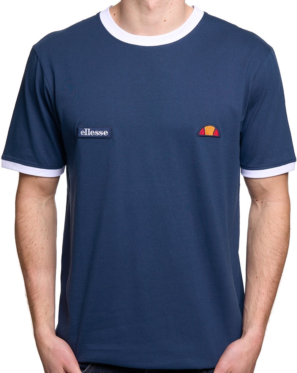 Ellesse Ringetto T Shirt Navy / White