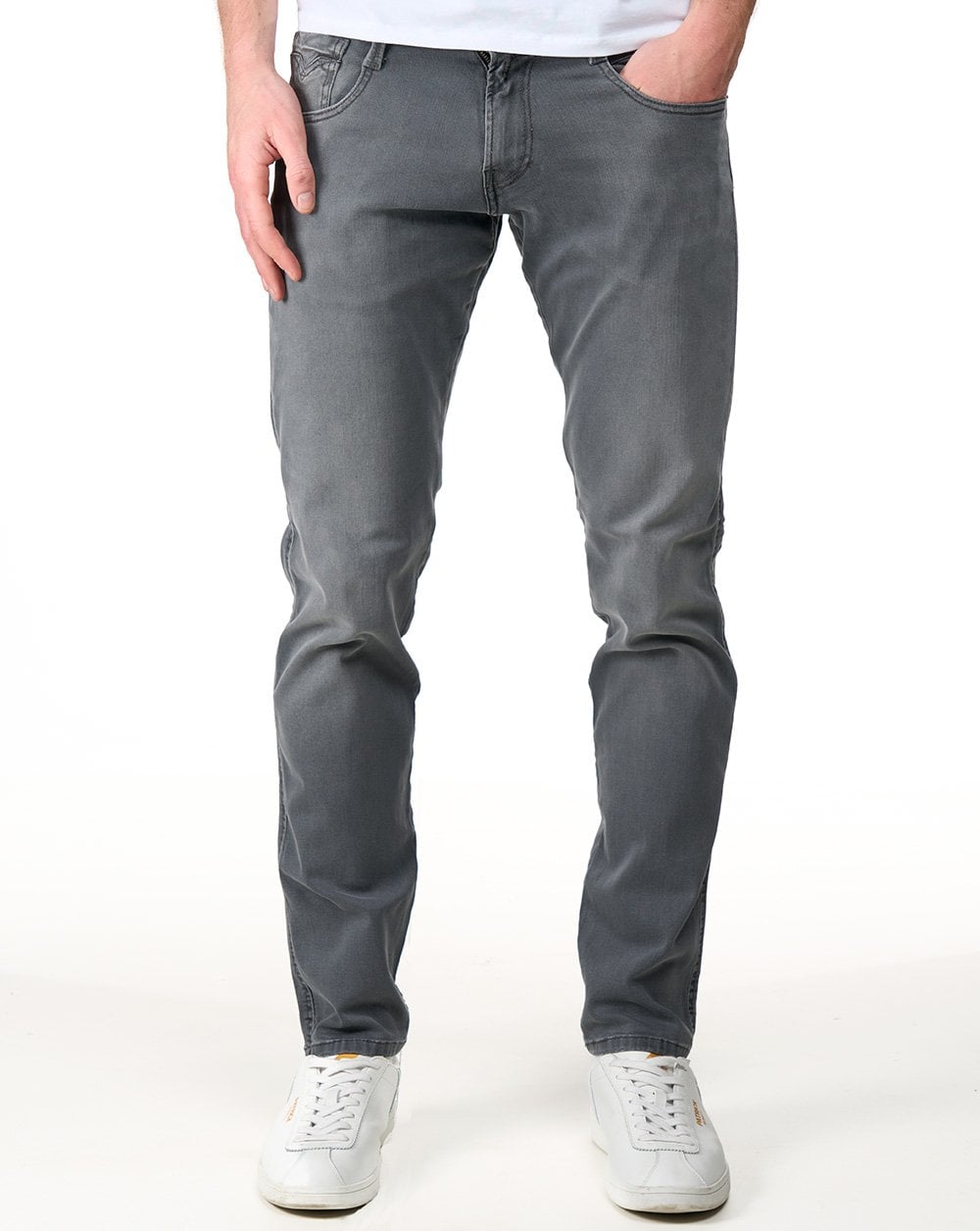 Replay Power Stretch Anbass Slim Fit Jeans Medium Grey