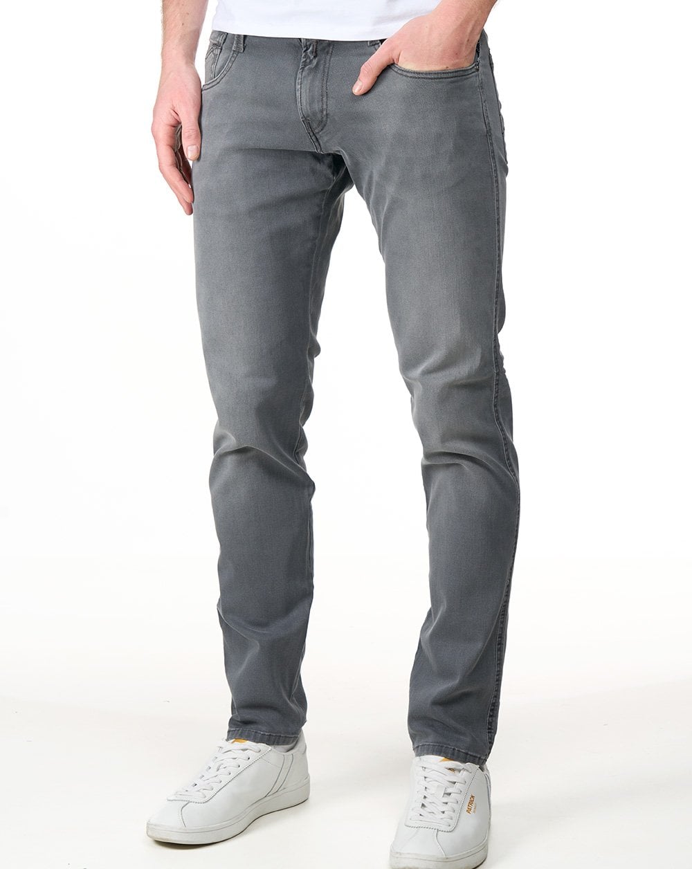 Replay Power Stretch Anbass Slim Fit Jeans Medium Grey