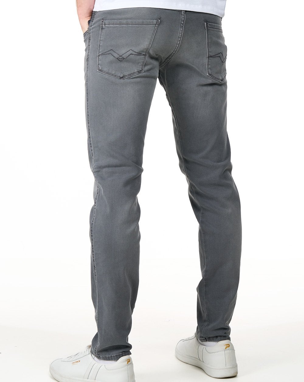 Replay Power Stretch Anbass Slim Fit Jeans Medium Grey
