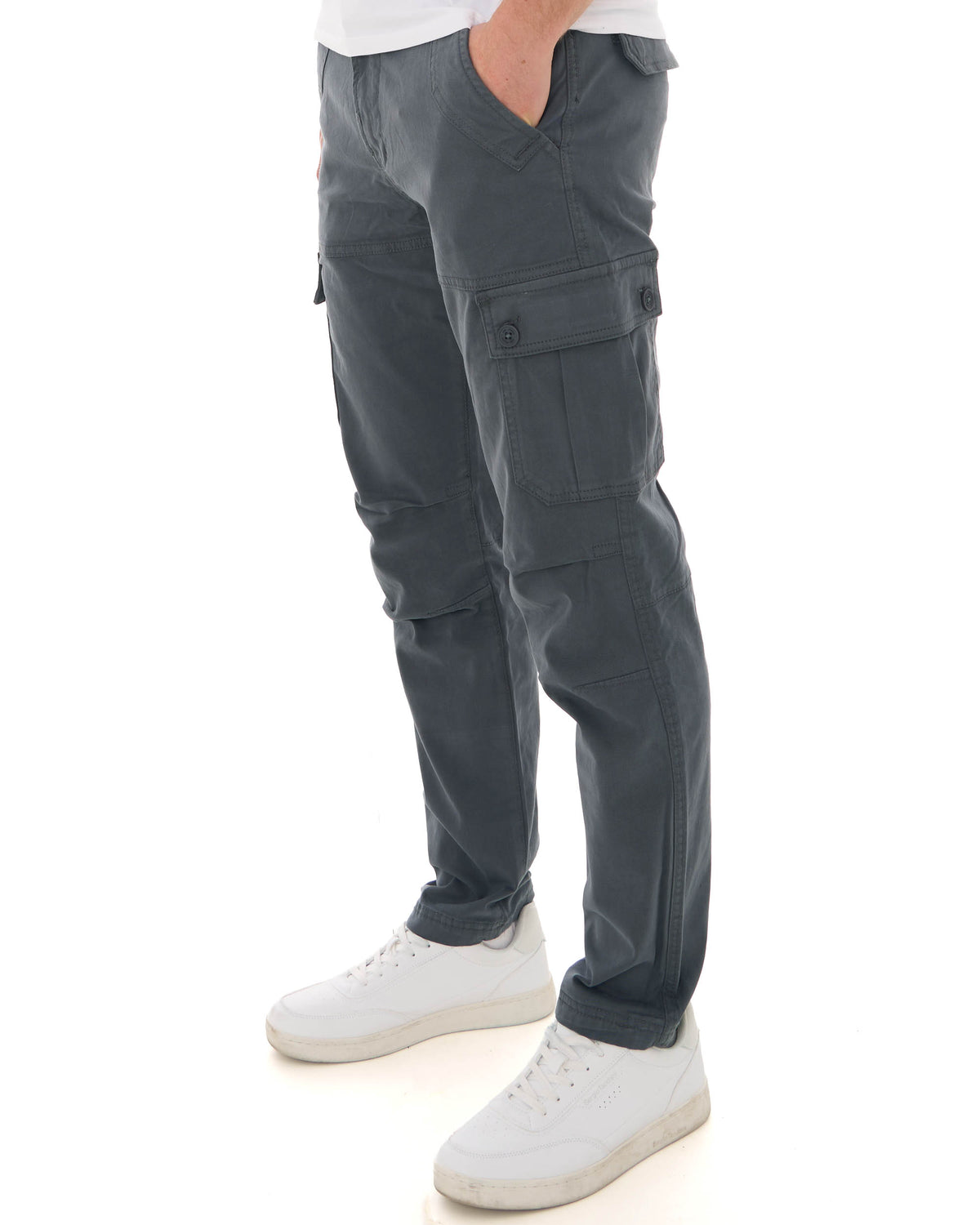 80S Casual Classics Albion Relaxed Cargo Pants Grey
