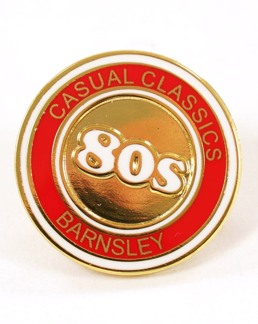80S Casual Classics 80s Casual Classics 80s Barnsley Elite Pin Badge Red