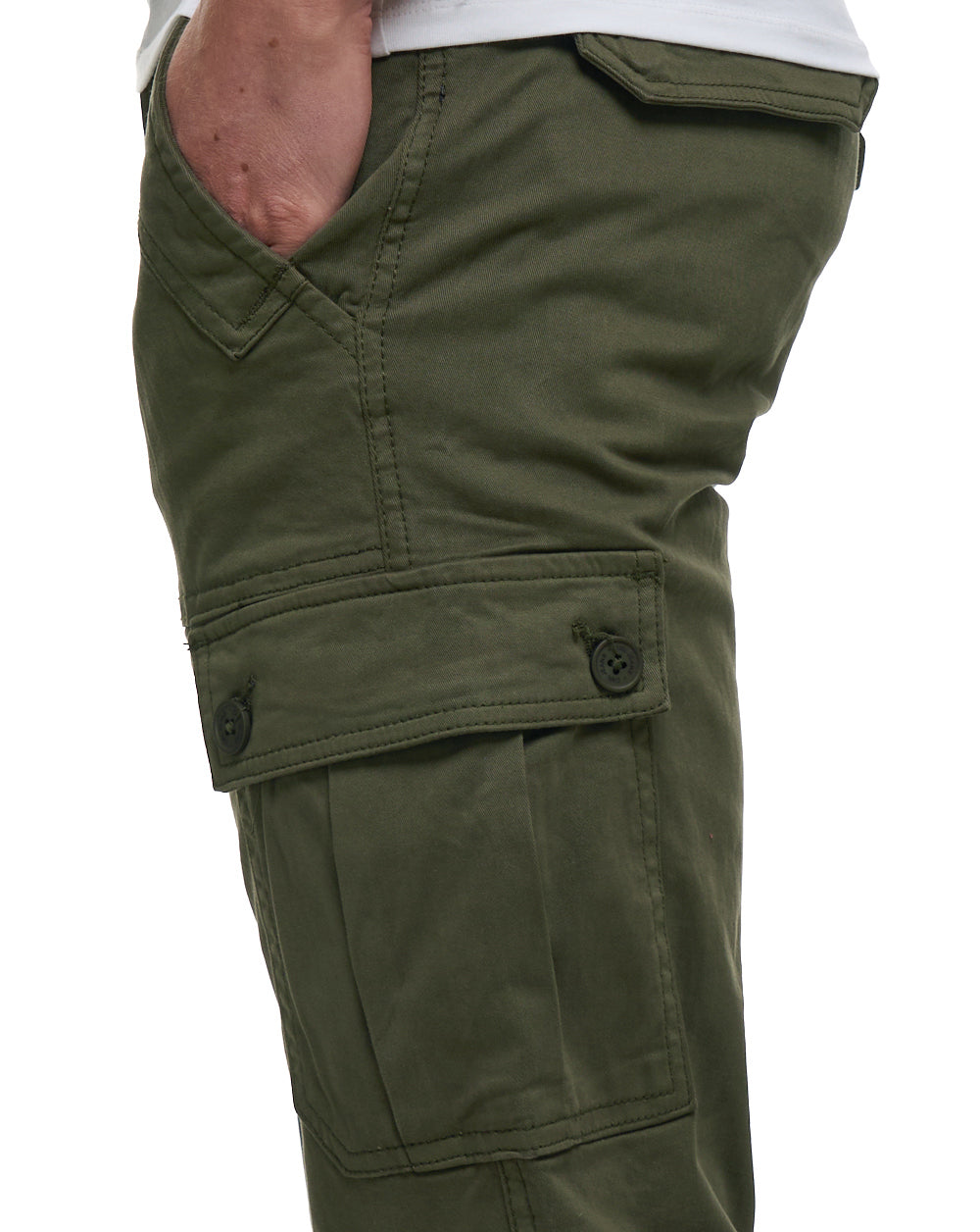 80s Casual Classics Albion Relaxed Cargo Pants Olive Green