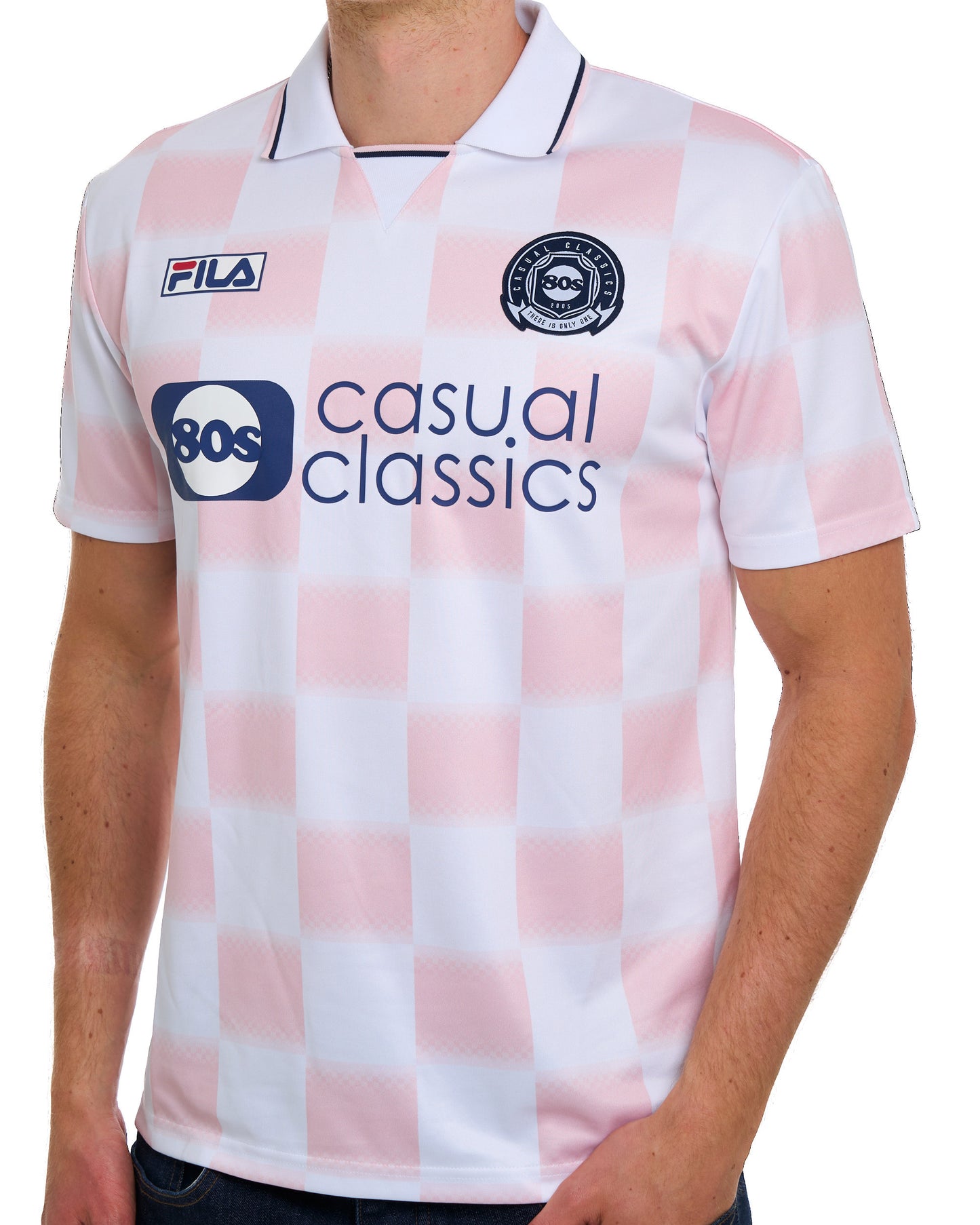 Fila x 80sCC 20th Anniversary Football Shirt White / Pink