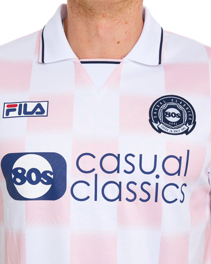 Fila Vintage X Casual Classics Football Shirt White/Chalk Pink