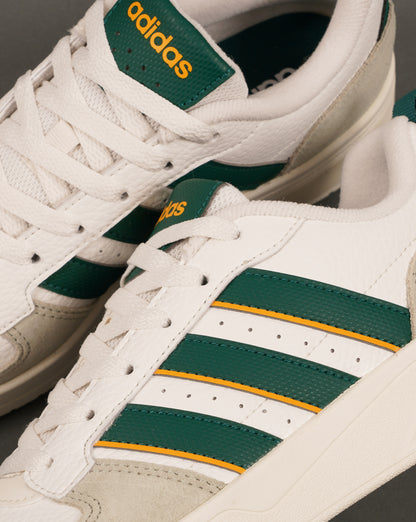 Adidas Courtwave Trainers White/Green/Yellow
