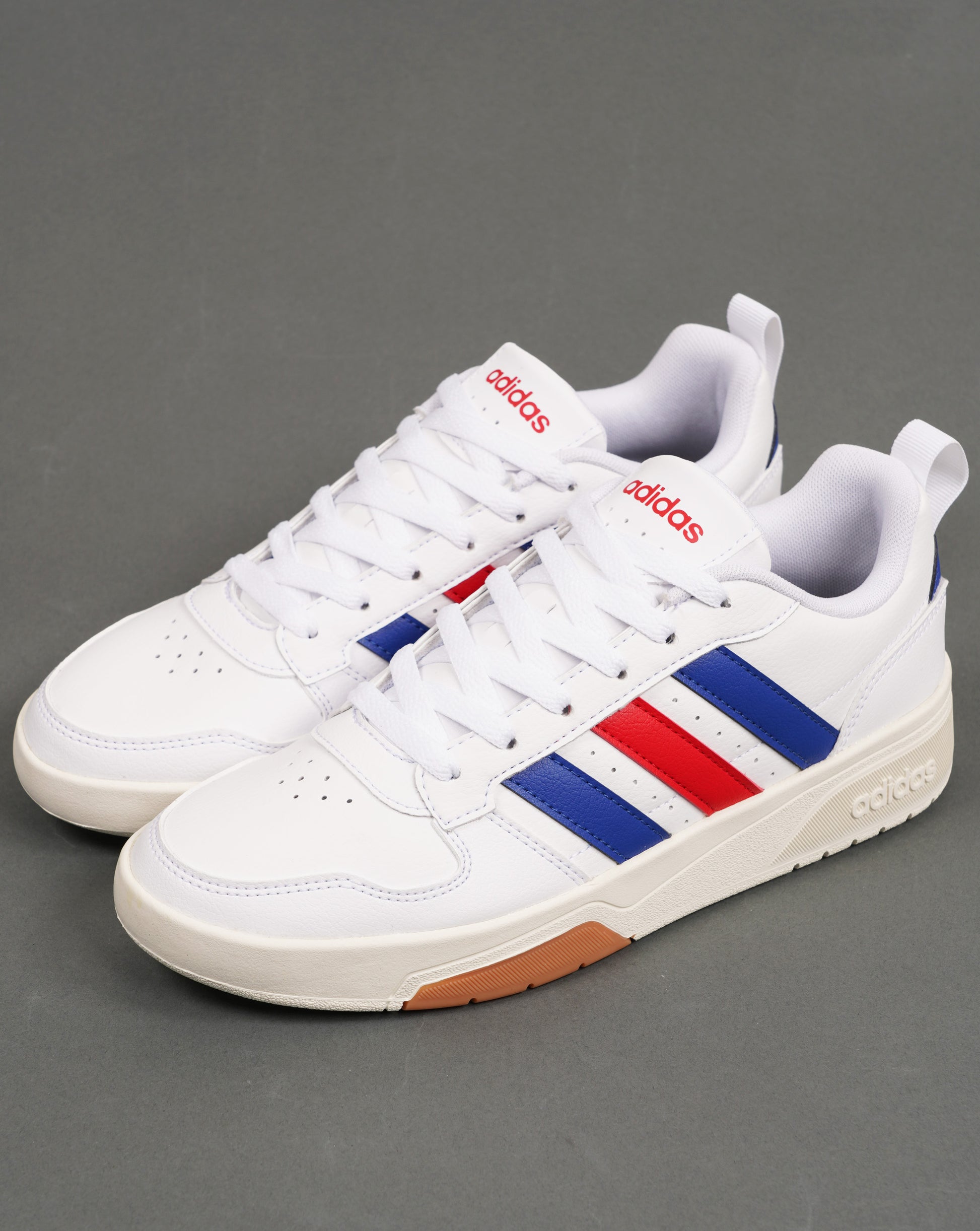 Adidas Courtwave Trainers White/Royal/Scarlet