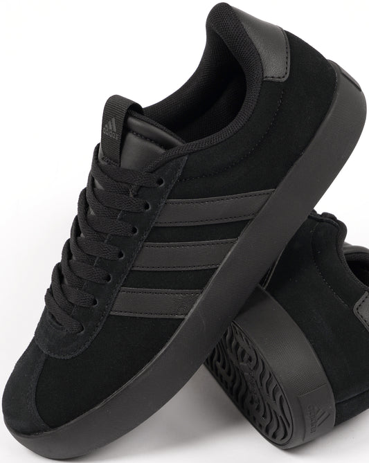 Adidas Adidas VL Court 3.0 Trainers Black Suede