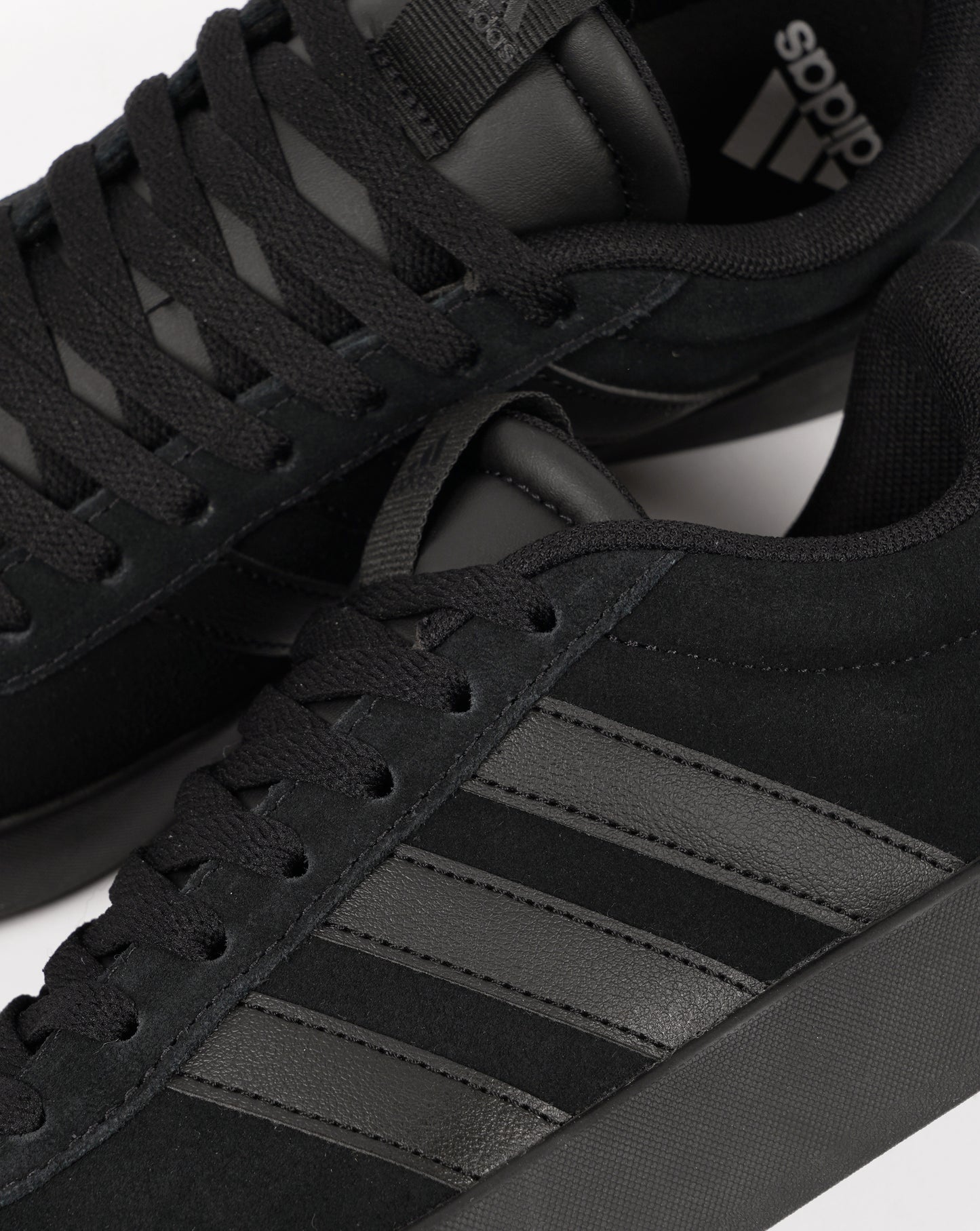 Adidas VL Court 3.0 Trainers Black Suede