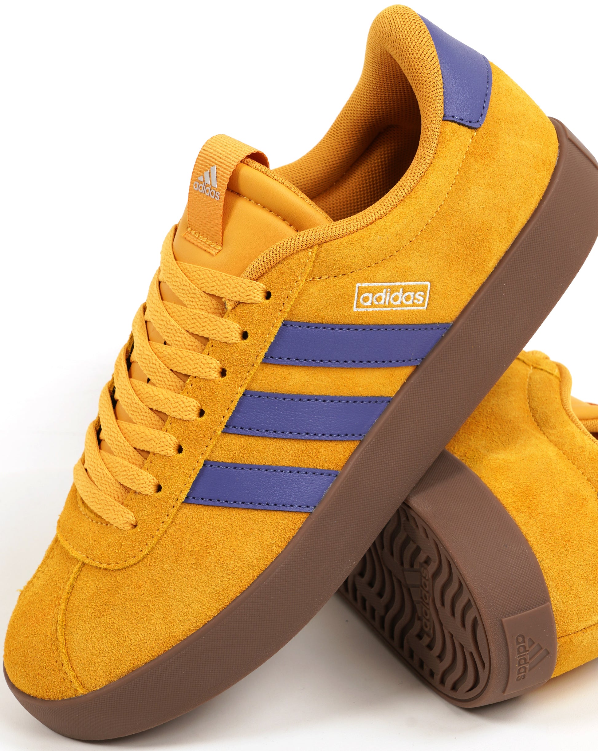 Adidas VL Court 3.0 Trainers Preloved Yellow/Dual Indigo