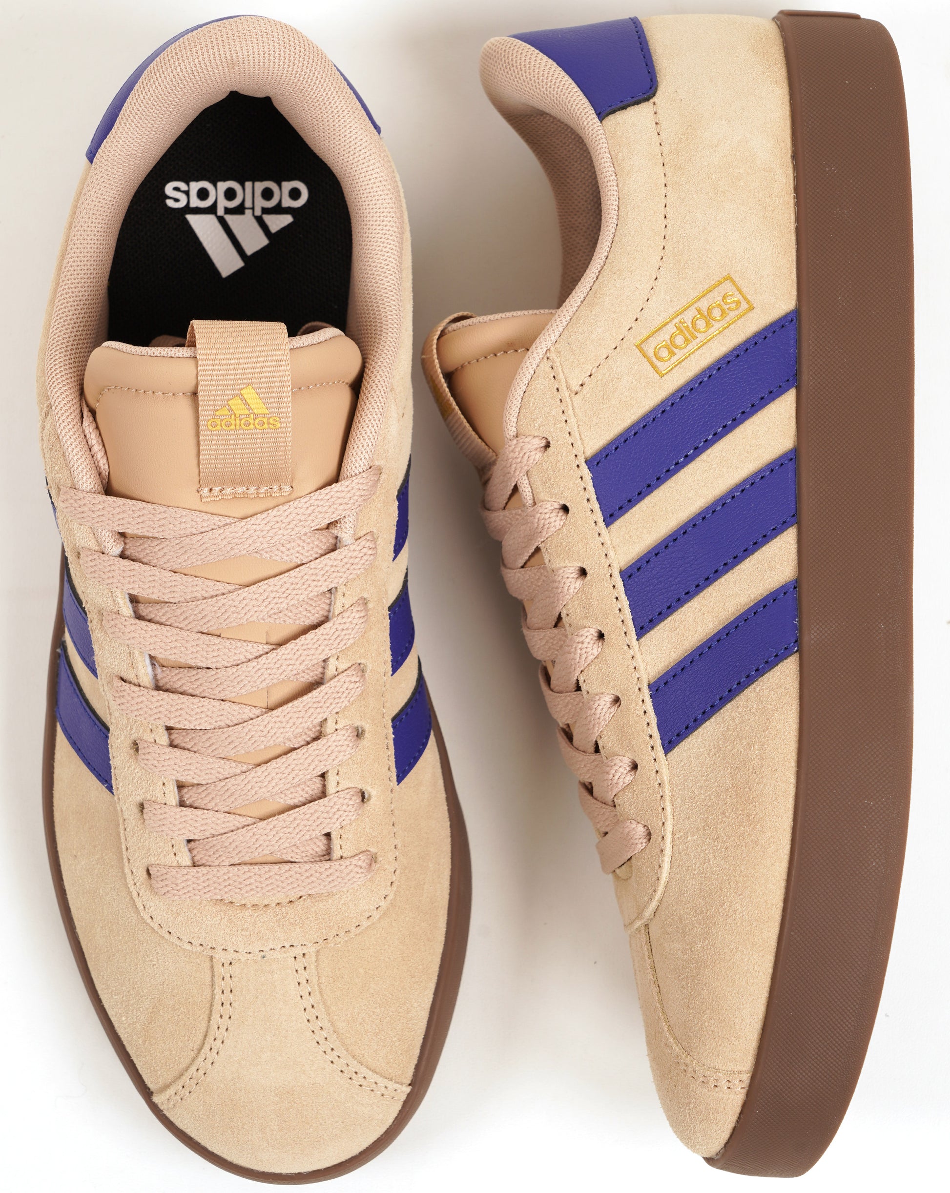 Adidas VL Court 3.0 Trainers Sand/Lucid Blue