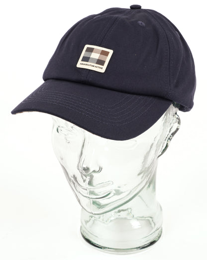 Aquascutum Badge Baseball Cap Navy