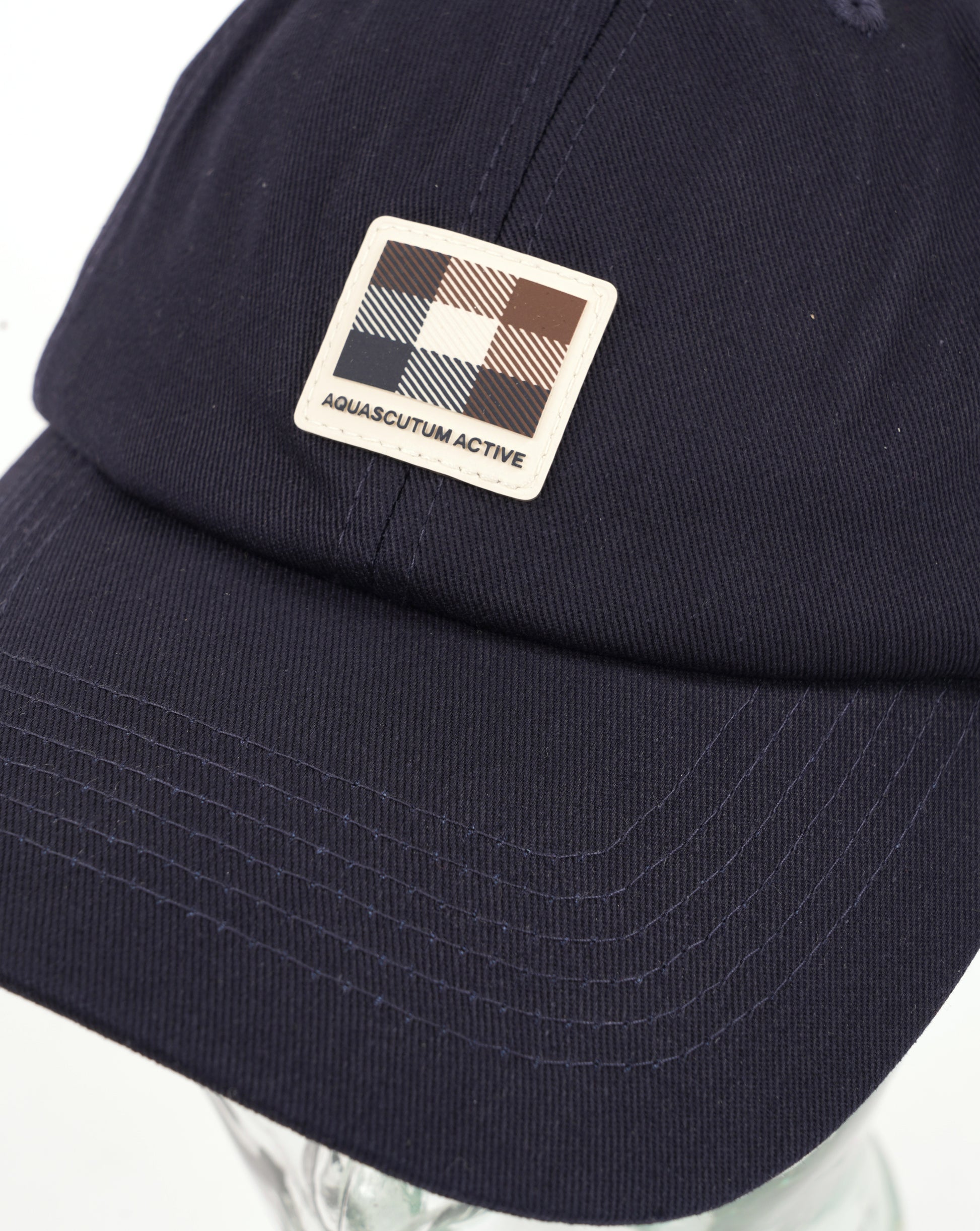 Aquascutum Badge Baseball Cap Navy