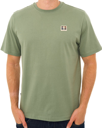 Aquascutum Badge T Shirt Army Green