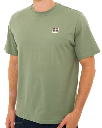 Aquascutum Badge T Shirt Army Green