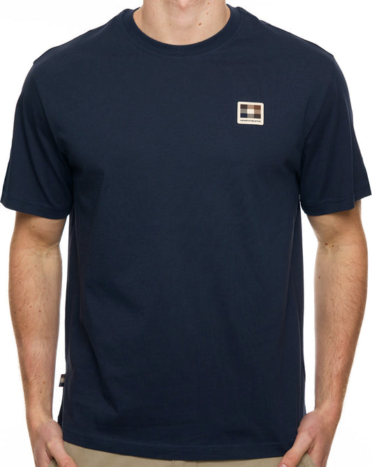 Aquascutum Badge T Shirt Navy