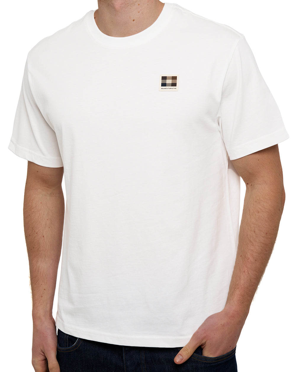 Aquascutum Badge T Shirt White