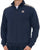 Aquascutum Check Shoulder Qtr Zip Sweat Navy