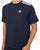 Aquascutum Check Shoulder T Shirt Navy