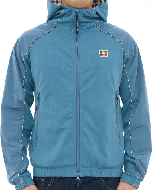 Aquascutum Aquascutum Hooded Tech Sweat Jacket Blue