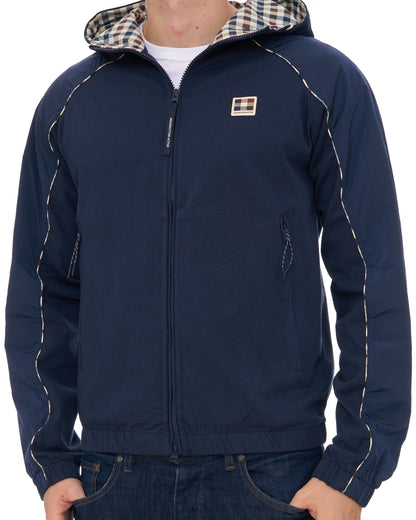 Aquascutum Hooded Tech Sweat Jacket Navy