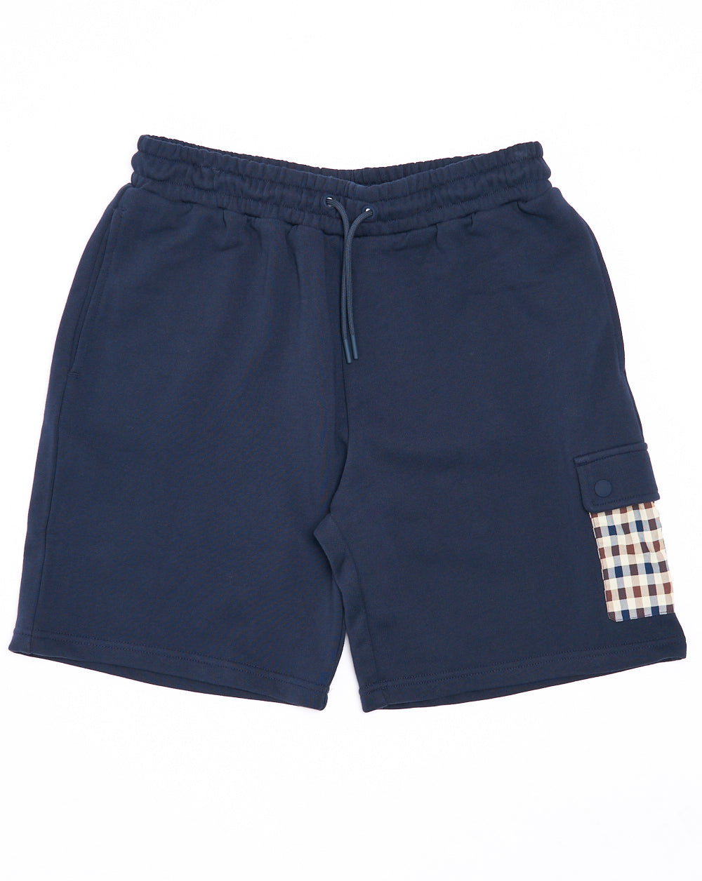 Aquascutum Lamina Check Pocket Shorts Navy