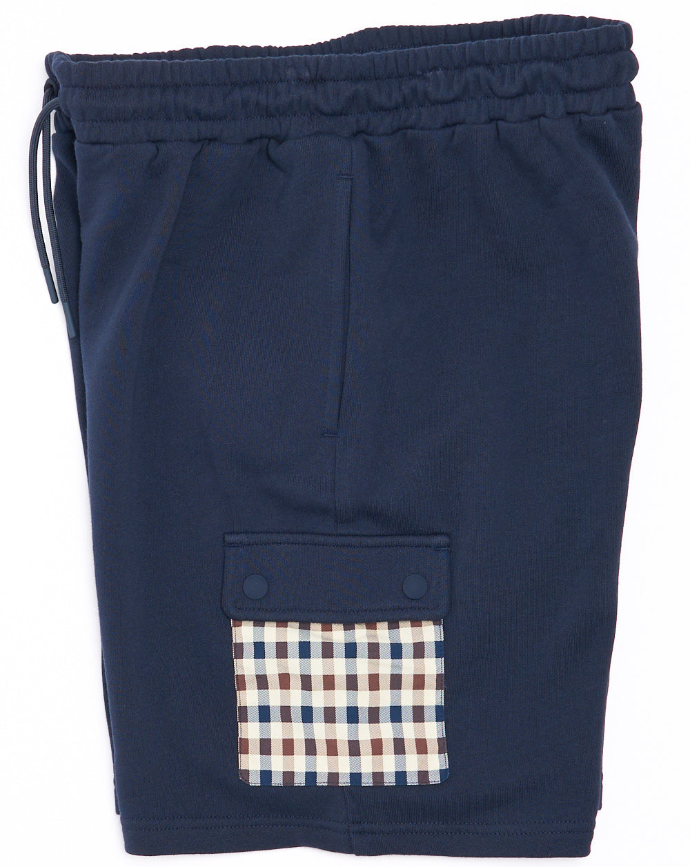 Aquascutum Lamina Check Pocket Shorts Navy