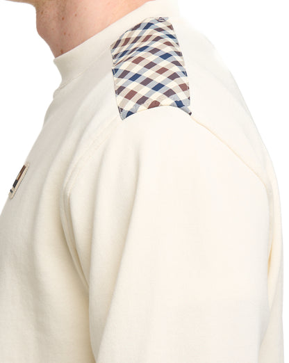 Aquascutum Lamina Crew Sweatshirt Old White