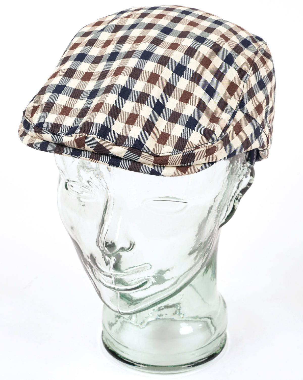 Aquascutum Lamina Flat Cap Club Check