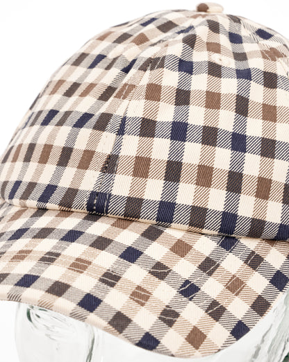 Aquascutum Logo Check Cap Club Check