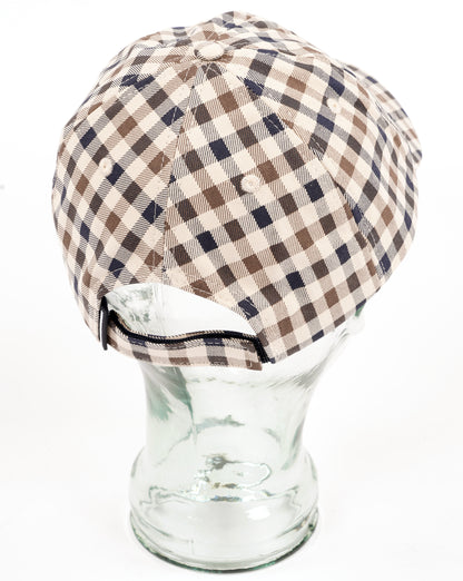 Aquascutum Logo Check Cap Club Check