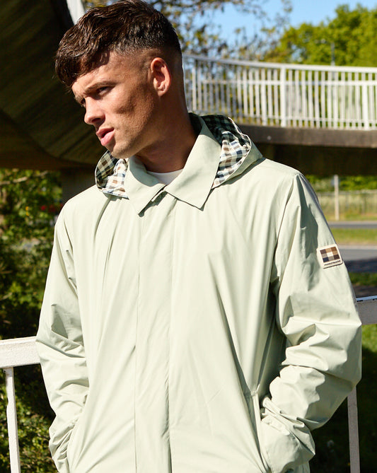 Aquascutum RLG Badge Packable Trench Light Green