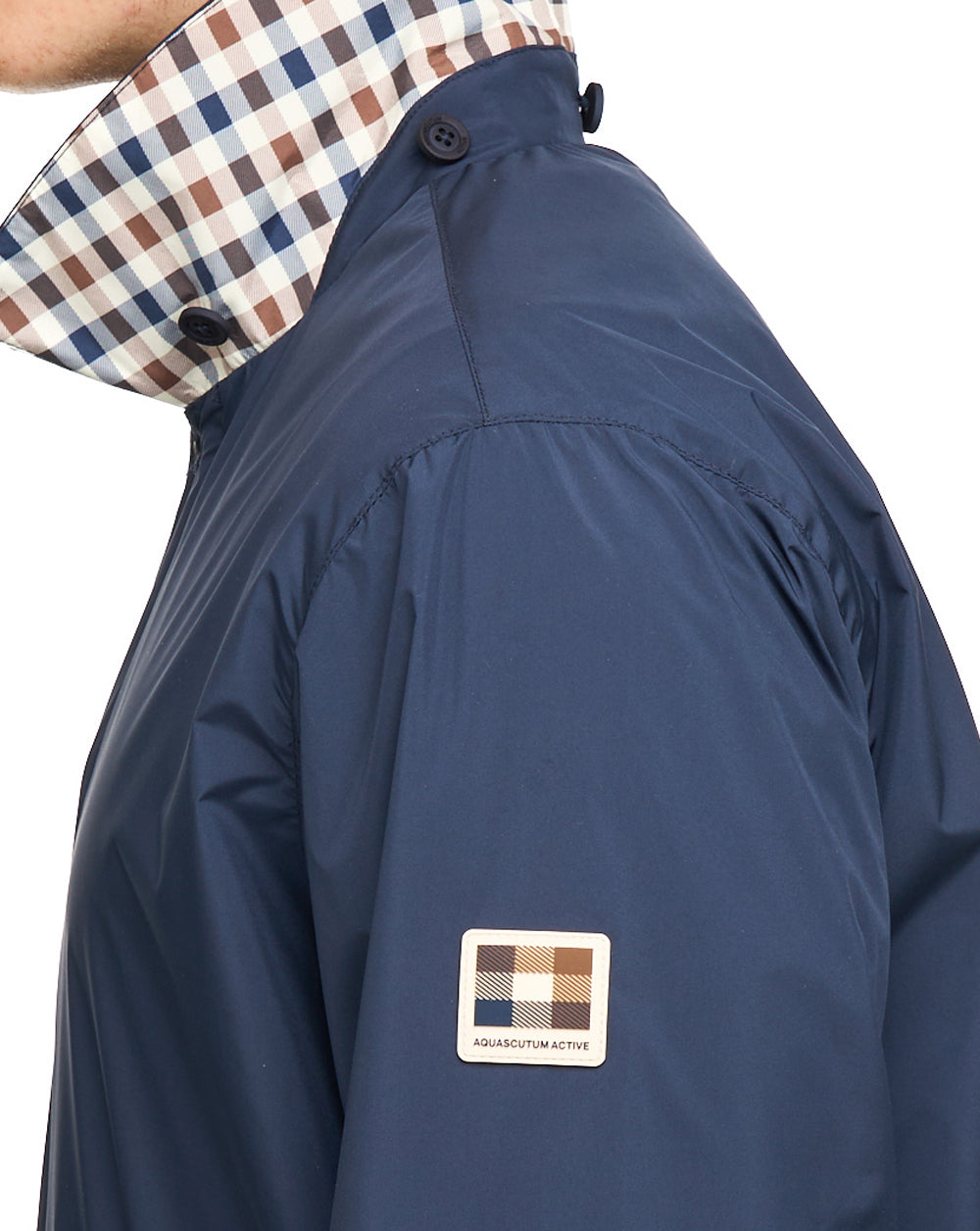 Aquascutum RLG Badge Packable Trench Navy