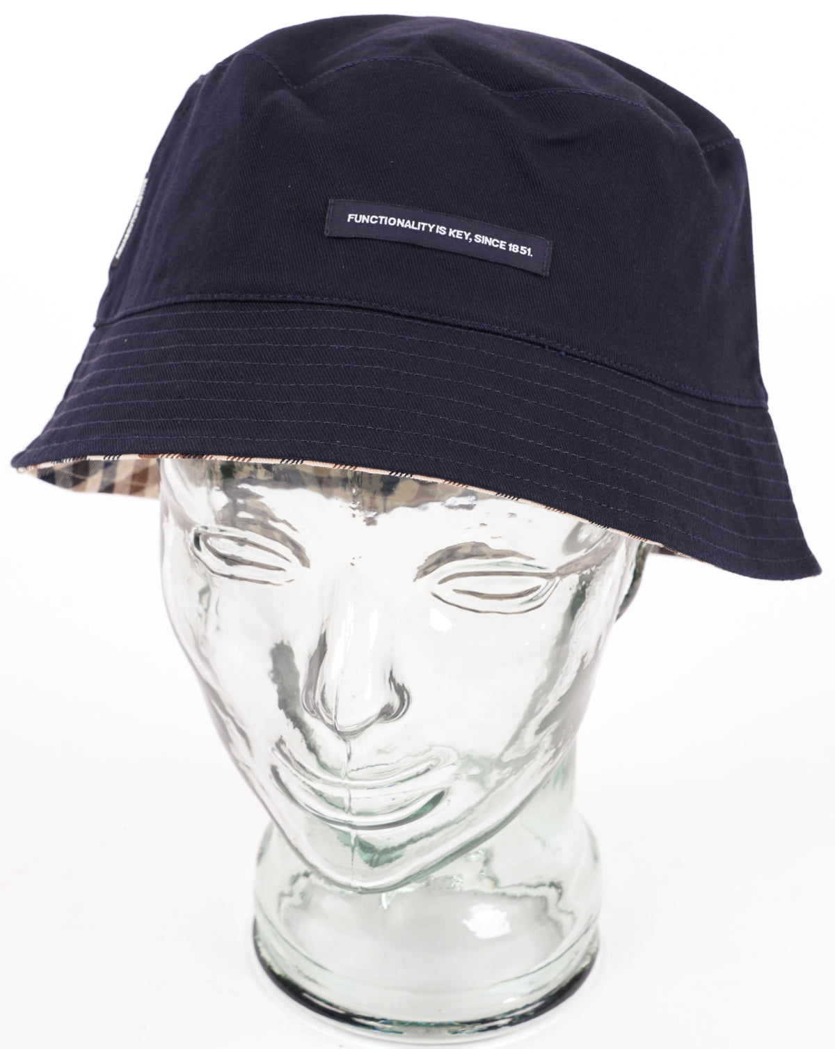 Aquascutum Reversible Bucket Hat Navy