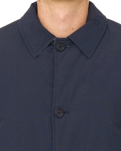 Aquascutum Reversible Padded  Trench Navy/Club Check