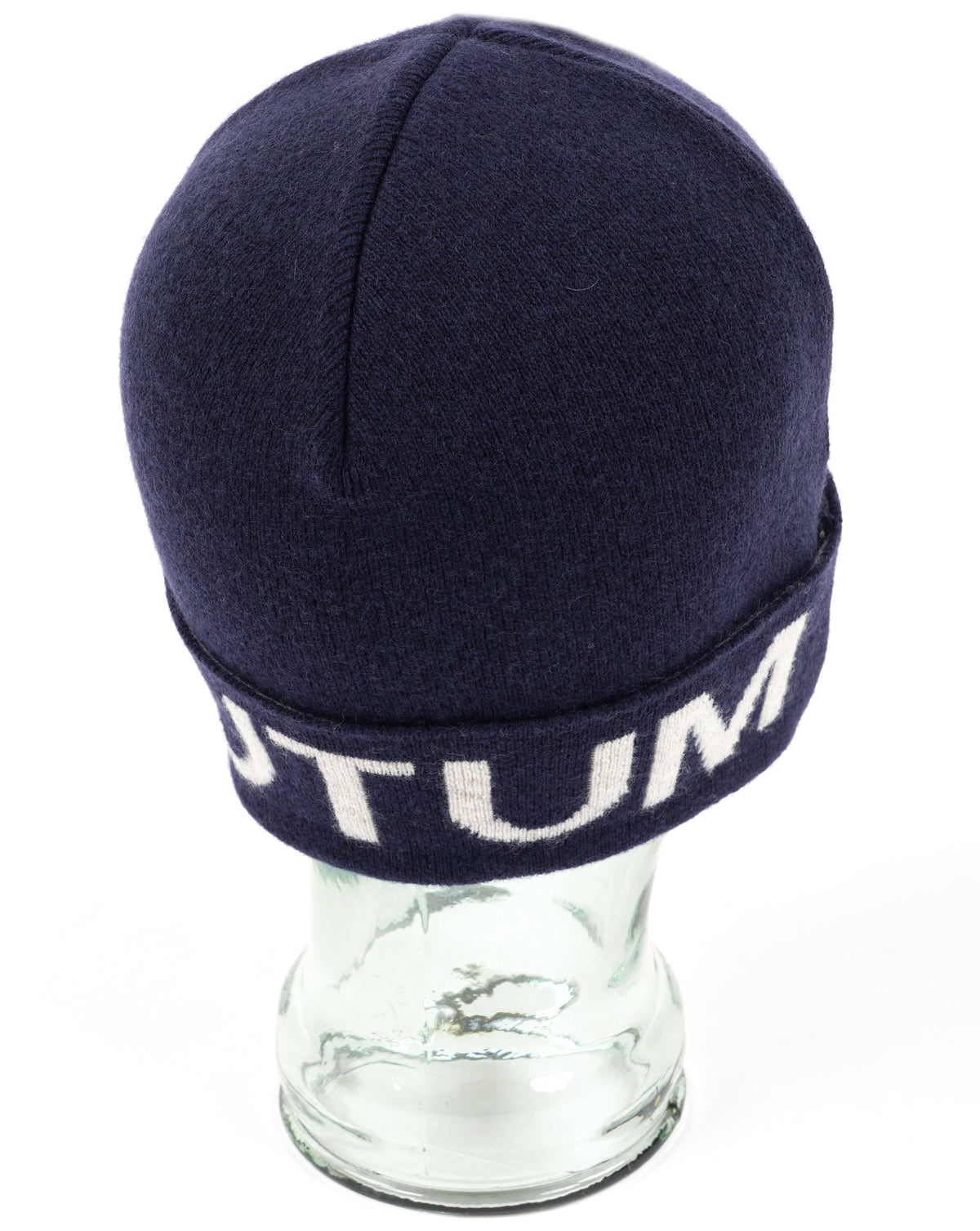 Aquascutum Wool Logo Beanie Navy