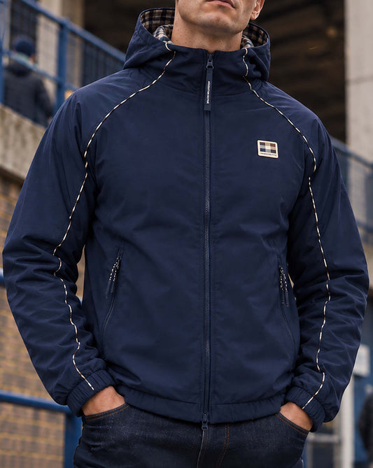 Aquascutum Aquascutum Hooded Tech Sweat Jacket Navy